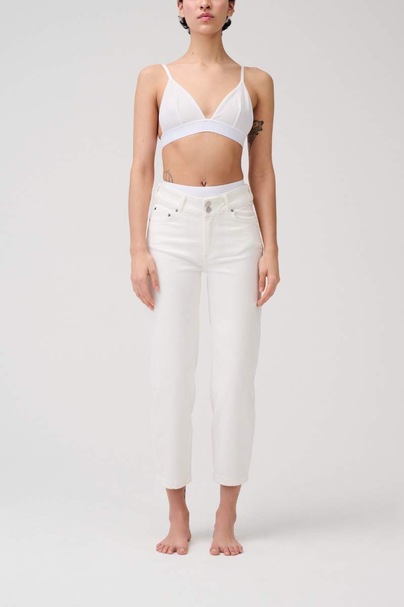 Item M6 Cropped High Rise Denim Räumungsverkauf