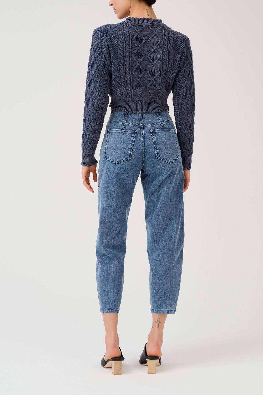 Item M6 Relaxed Denim High Rise Pants VIP-Rabatte