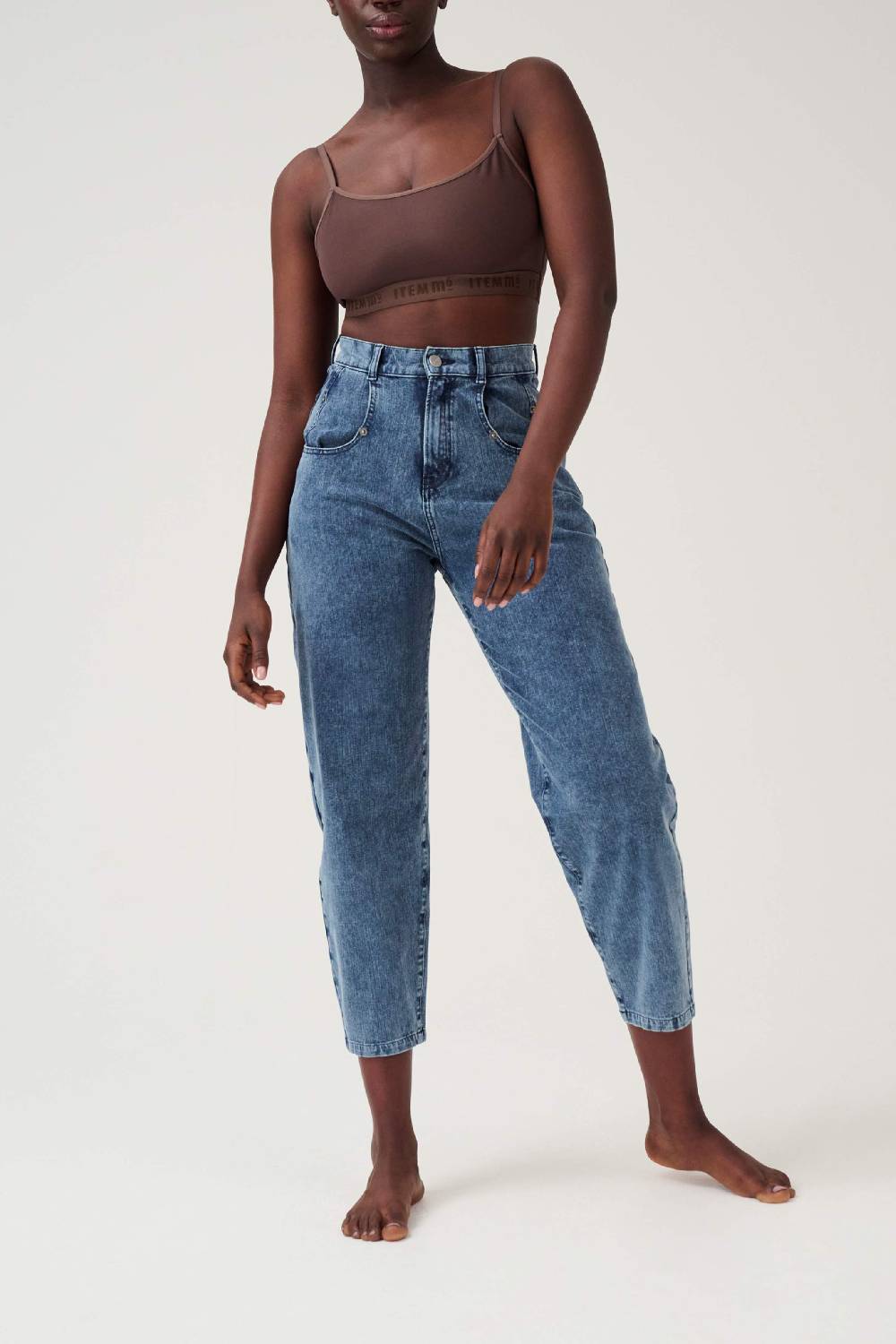 Item M6 Relaxed Denim High Rise Pants VIP-Rabatte