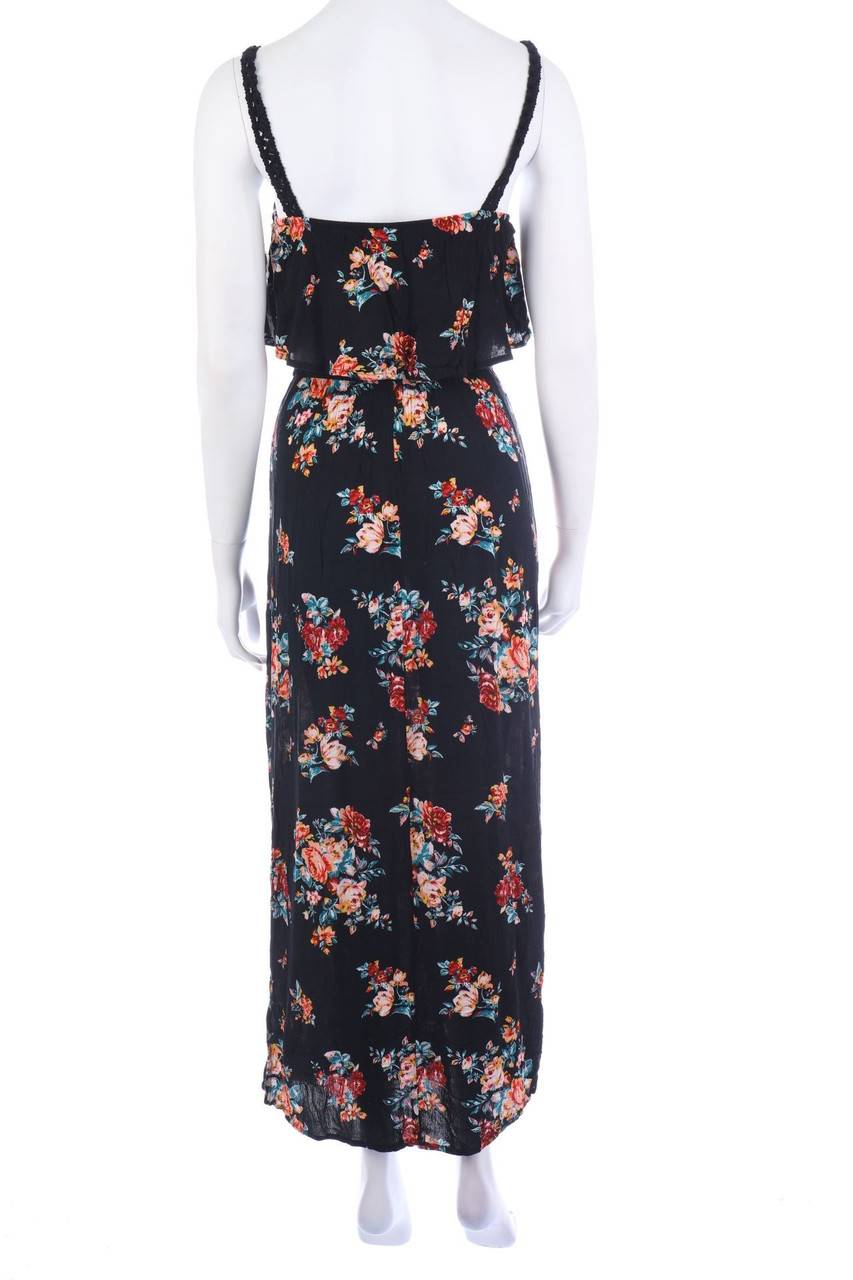 Carou Ohne Label Maxi-Kleid mit Blumen-Print Weihnachtsangebot