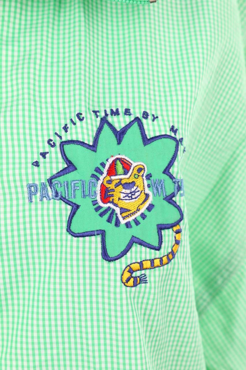 Carou mäser Karo-Regen-Jacke mit Logo-Stickerei Exklusive Angebote