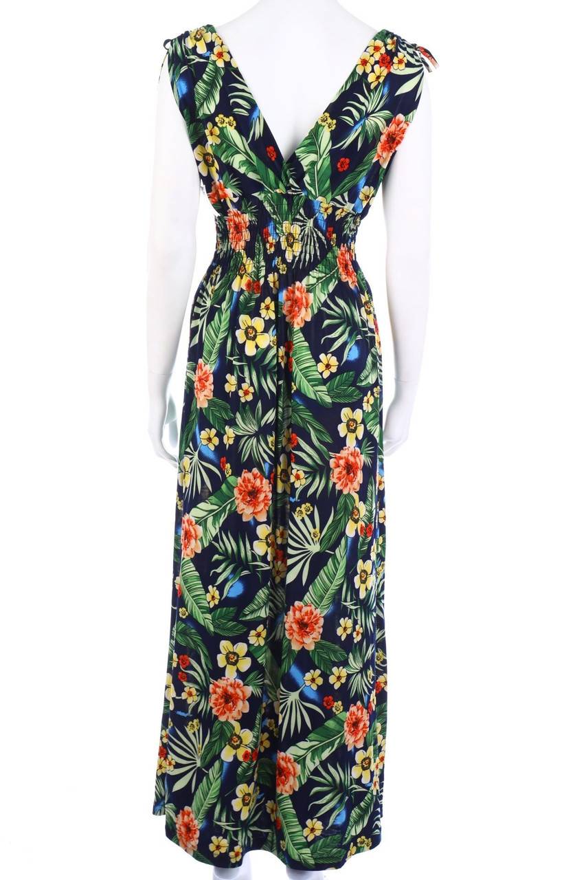 Carou Ohne Label Maxi-Kleid mit Blumen-Print Große Rabatte