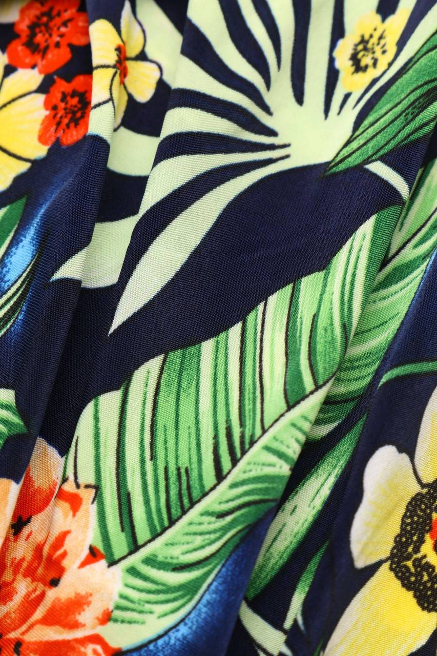 Carou Ohne Label Maxi-Kleid mit Blumen-Print Große Rabatte