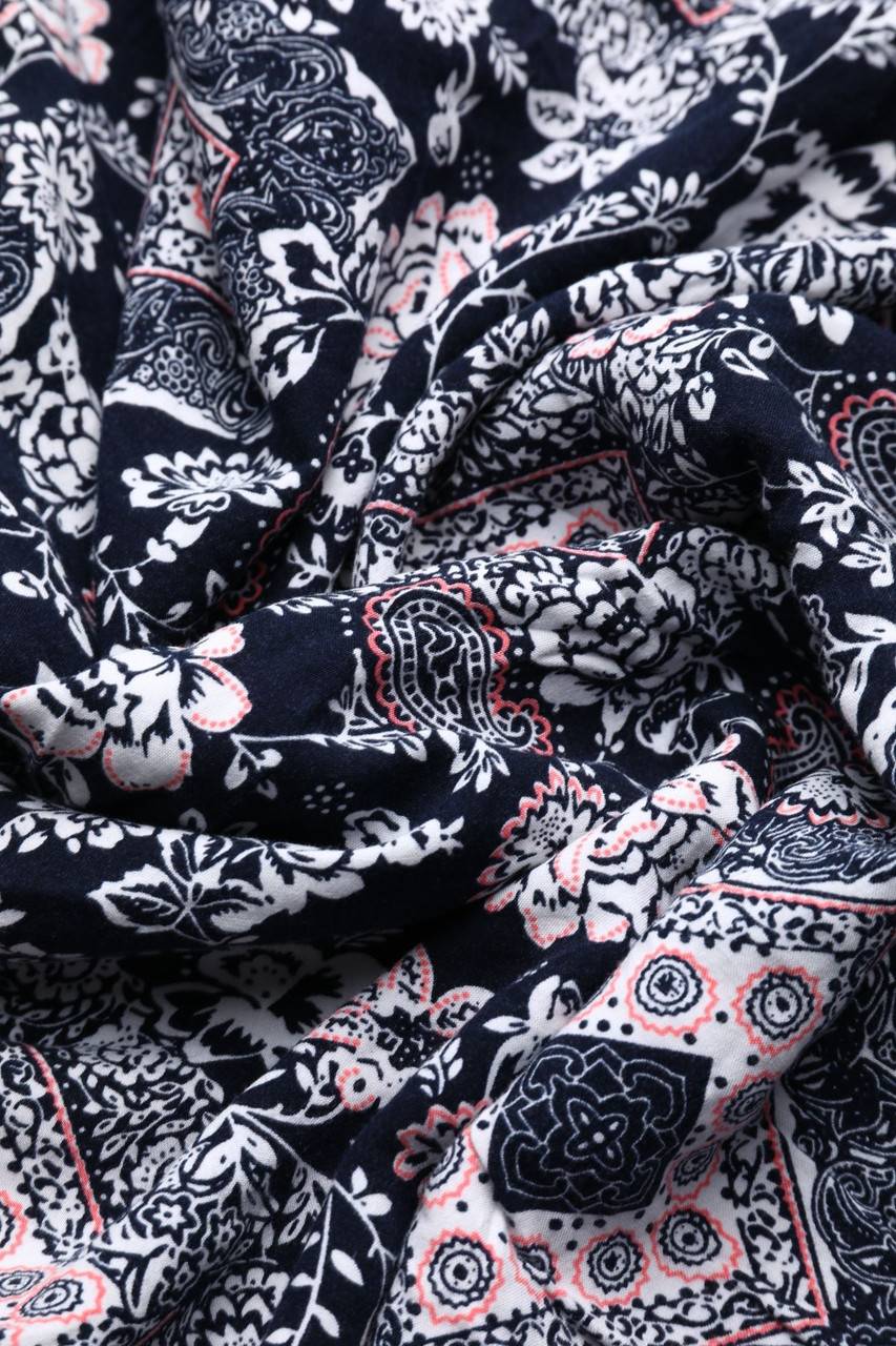 Carou FEE RED Paris Maxi-Kleid mit Blumen-Print Tägliche Deals
