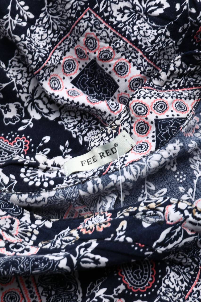 Carou FEE RED Paris Maxi-Kleid mit Blumen-Print Tägliche Deals