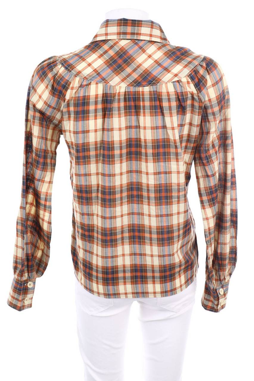 Carou VINTAGE Bluse mit Tartan-Muster Nur noch ein Tag übrig