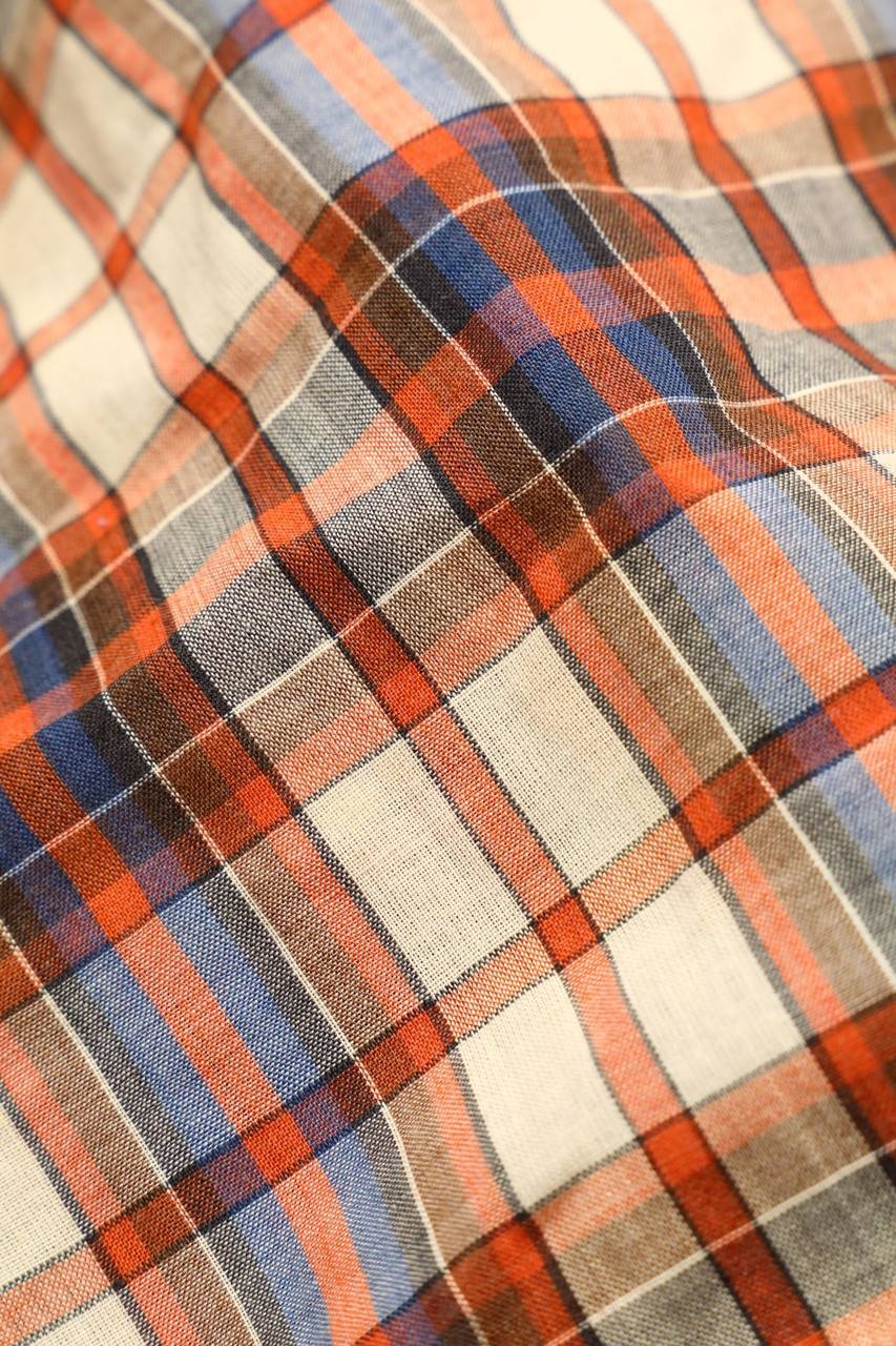 Carou VINTAGE Bluse mit Tartan-Muster Nur noch ein Tag übrig