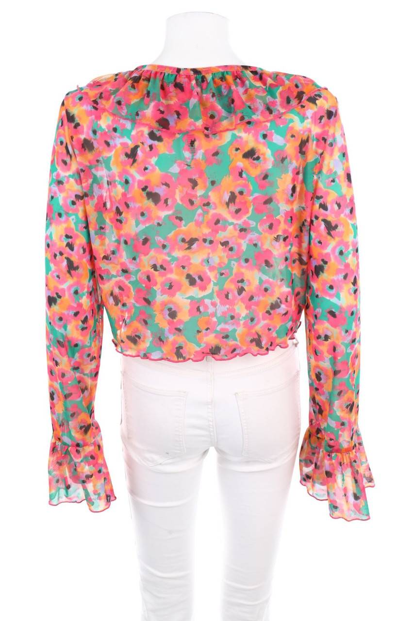 Carou MONKI Mesh-Bolero mit Blumen-Print Black Friday Preise