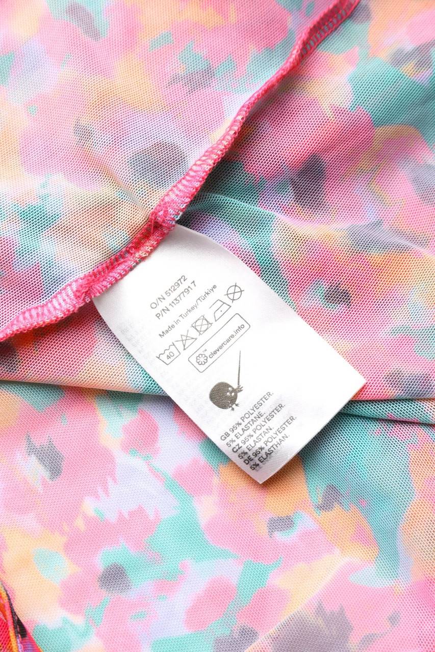 Carou MONKI Mesh-Bolero mit Blumen-Print Black Friday Preise