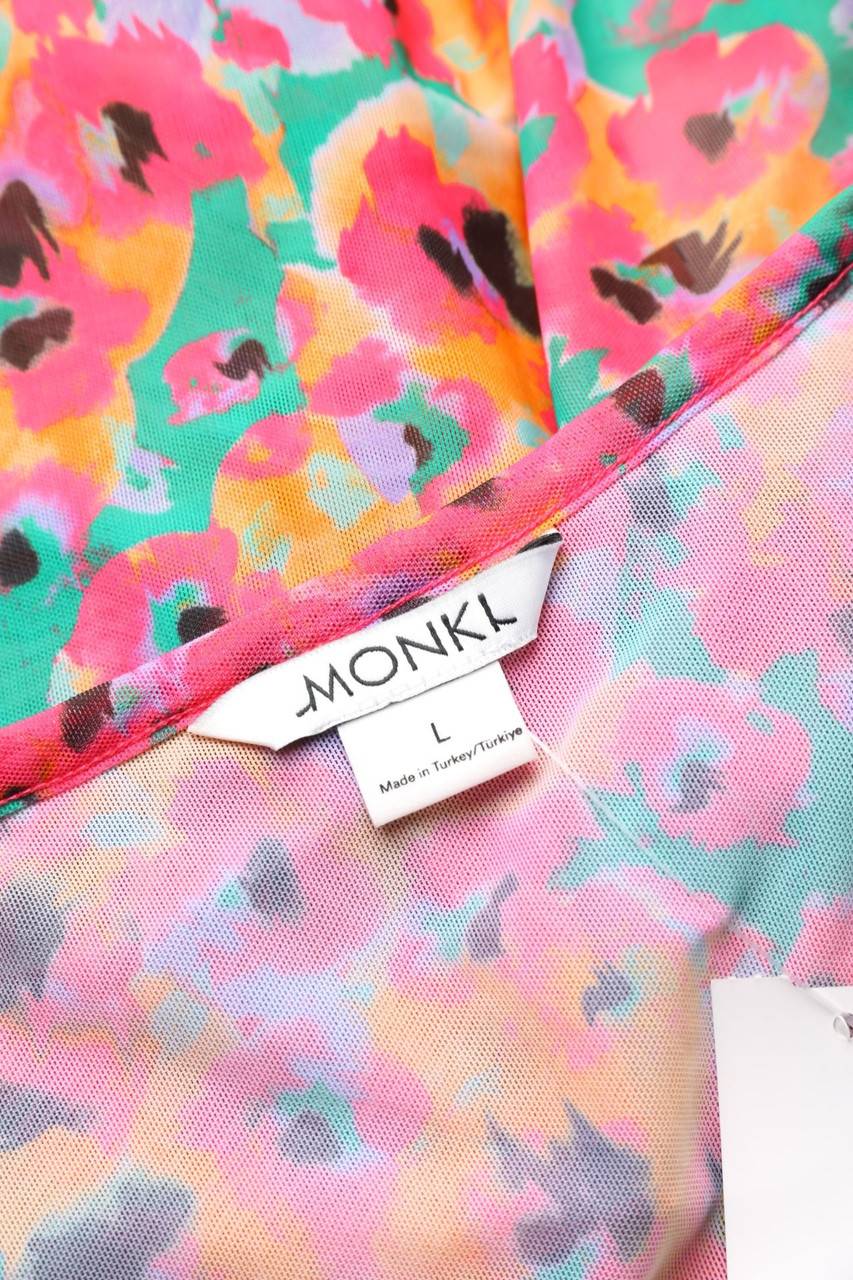Carou MONKI Mesh-Bolero mit Blumen-Print Black Friday Preise