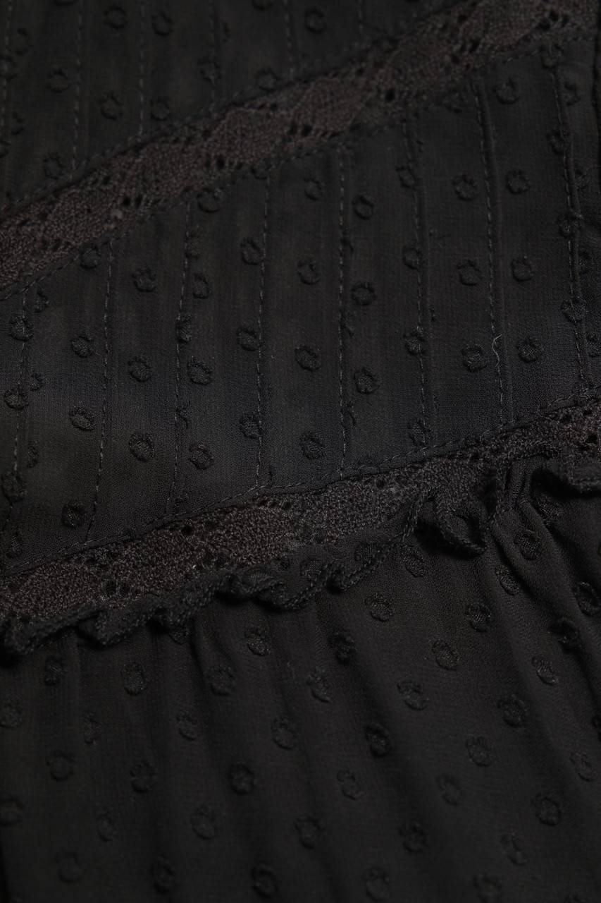 Carou Ohne Label Chiffon-Bluse mit Rüschen Auslauf
