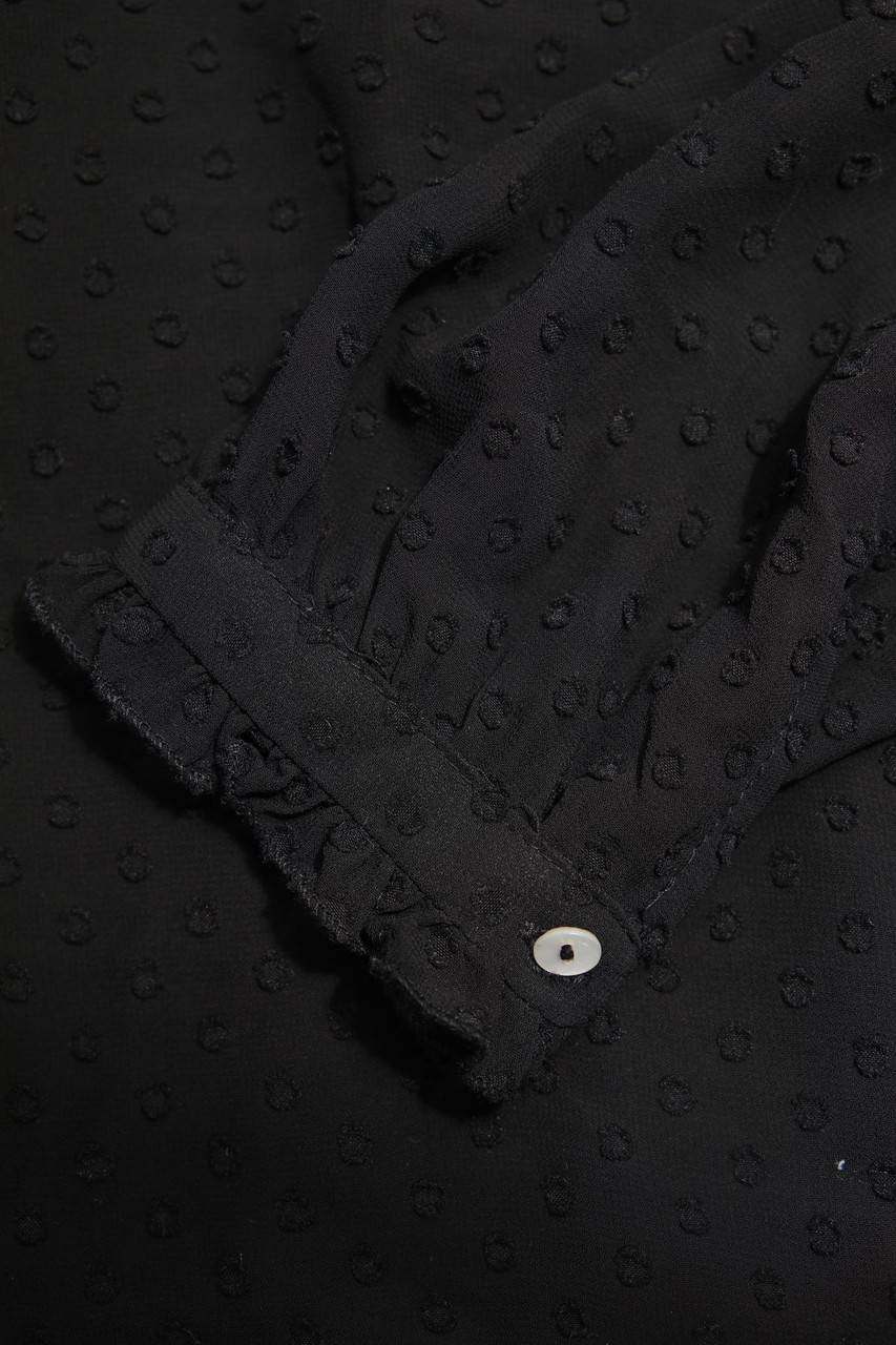Carou Ohne Label Chiffon-Bluse mit Rüschen Auslauf