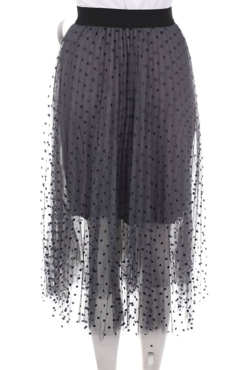 Carou Ohne Label Tüll-Midirock mit Polka Dots Verkauf