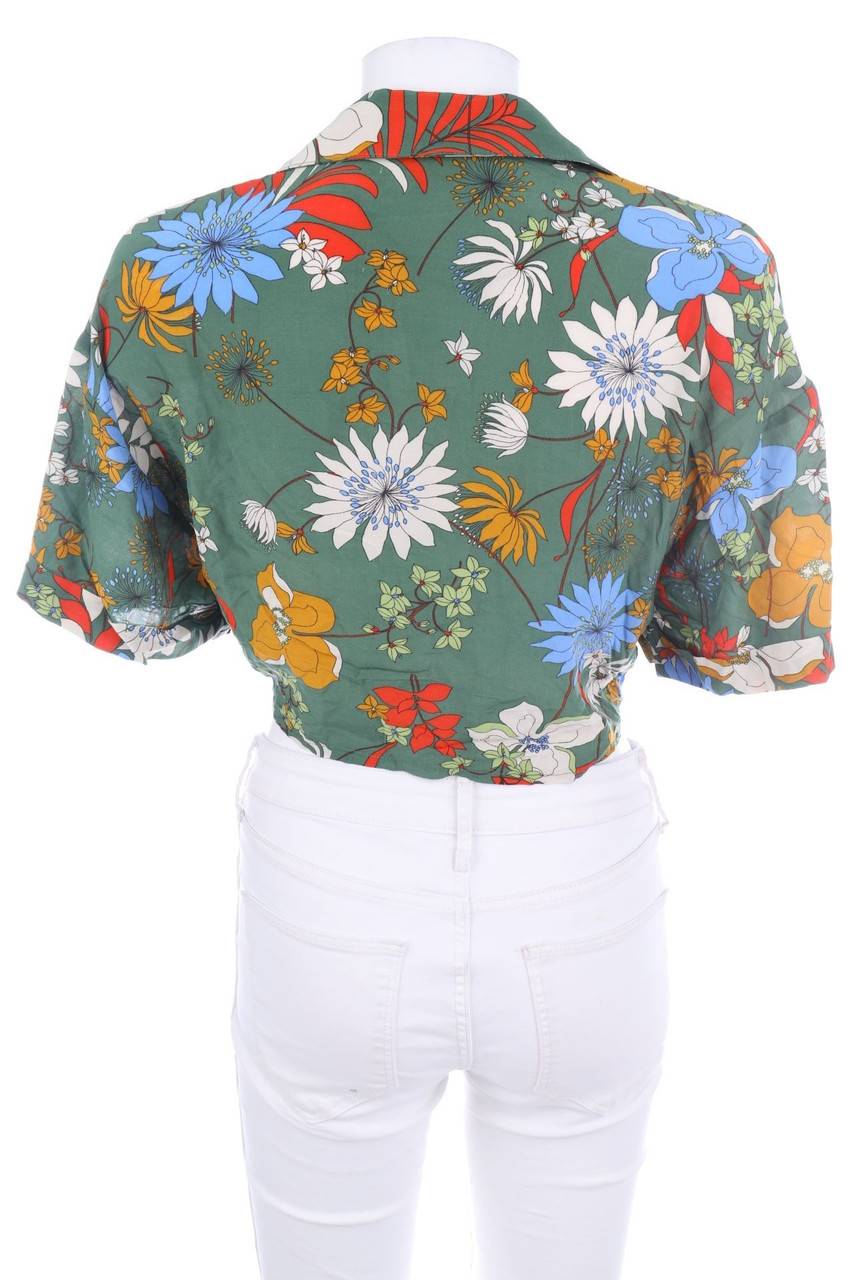 Carou KOTON Kurzarm-Bluse zum Knoten Begrenztes Angebot