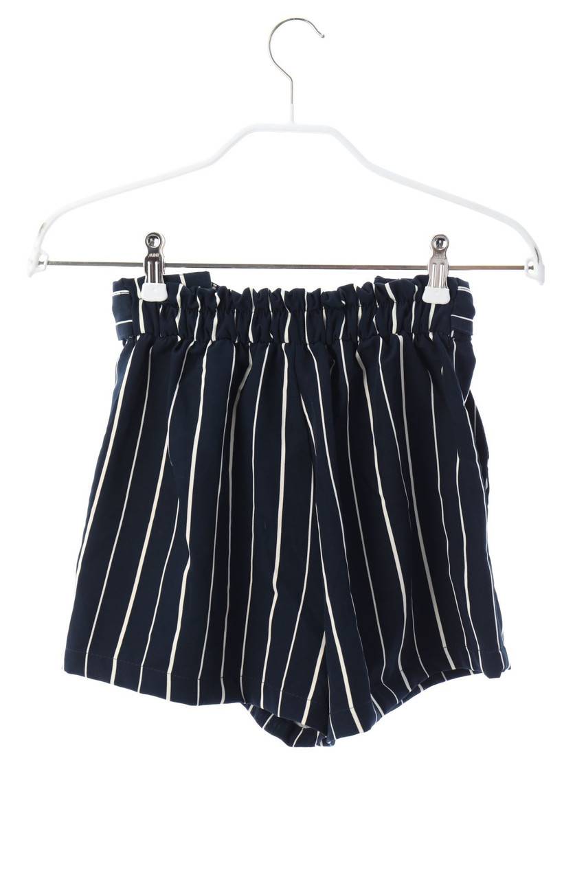 Carou PULL&BEAR Paperbag-Hotpants mit Streifen Lagerräumung