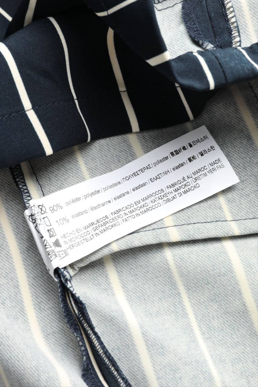 Carou PULL&BEAR Paperbag-Hotpants mit Streifen Lagerräumung