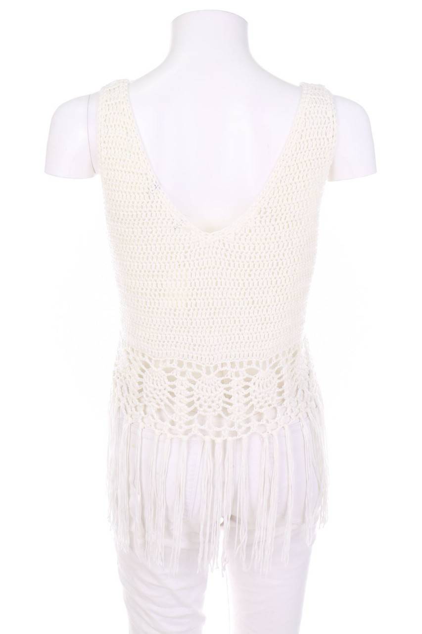 Carou Ohne Label Strick-Top mit Fransen Top Angebot