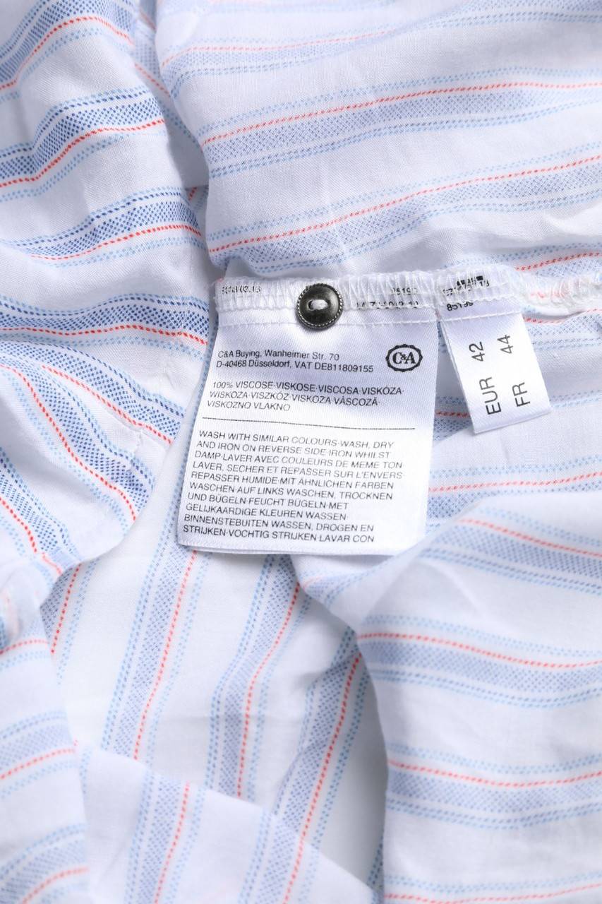 Carou Yessica by C&A Hemd-Bluse mit kurzem Ärmel zum Knoten Exklusive Angebote