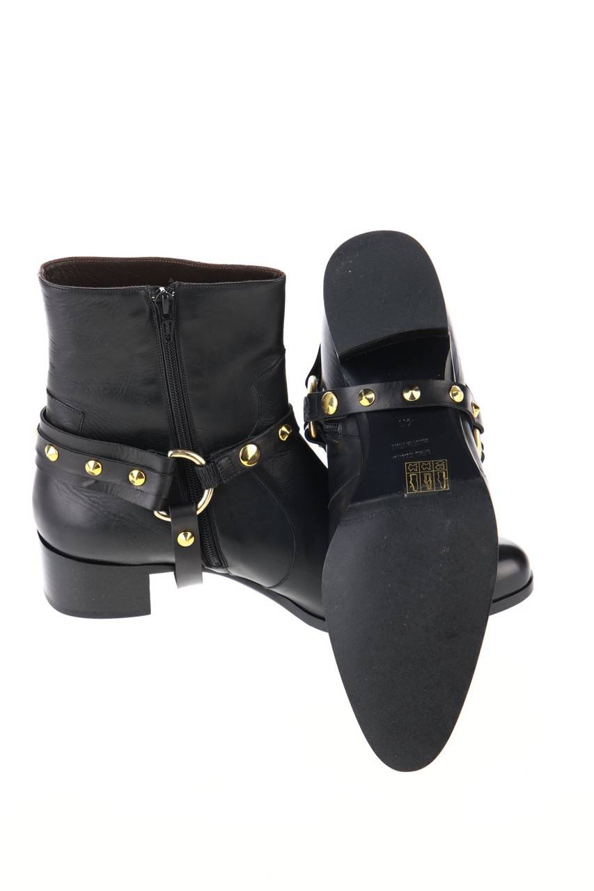 Carou GRANDINETTI Leder-Stiefeletten mit Nieten Neuheiten