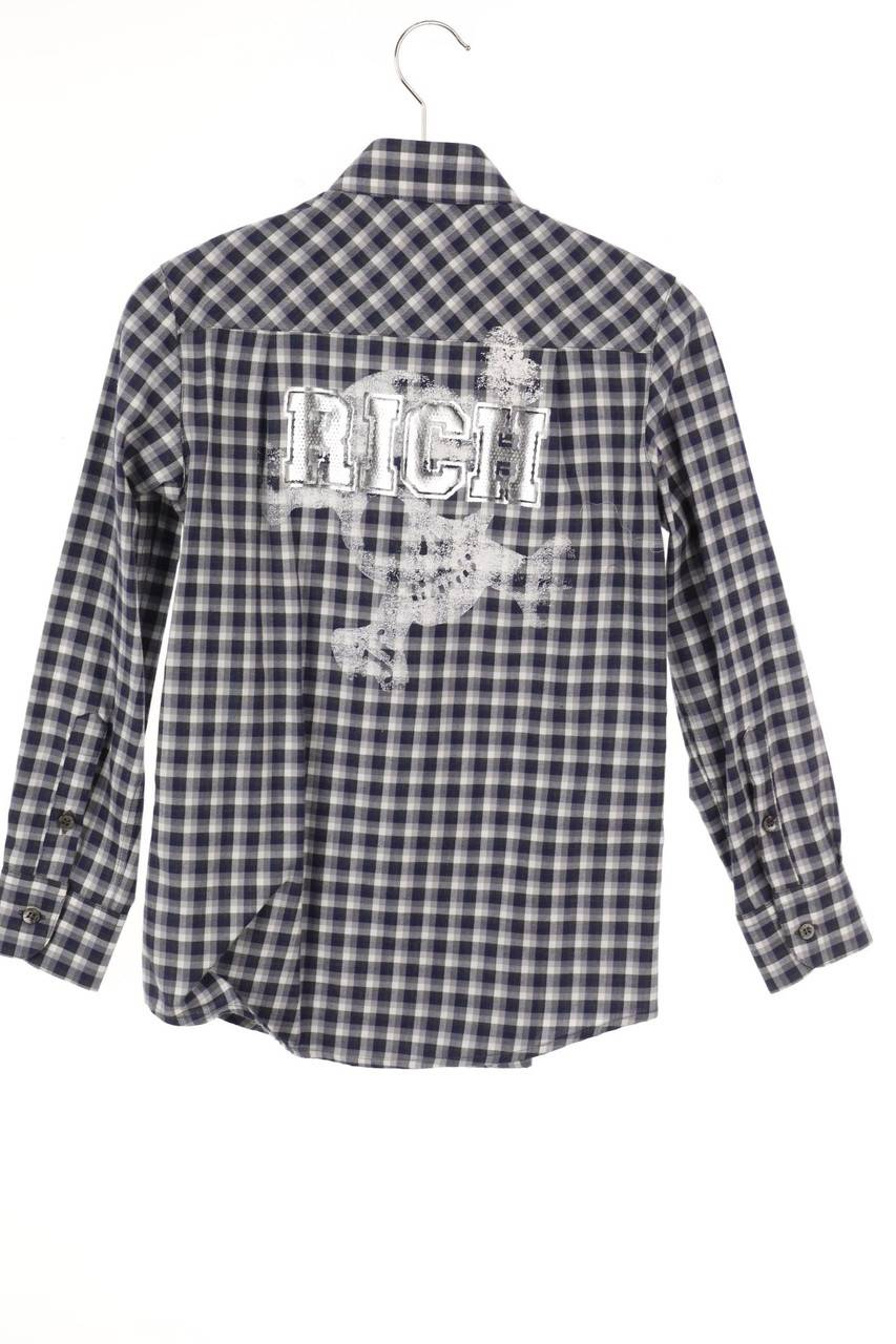 Carou RICHMOND JR Karo-Hemd mit Print Kostenloser Versand international