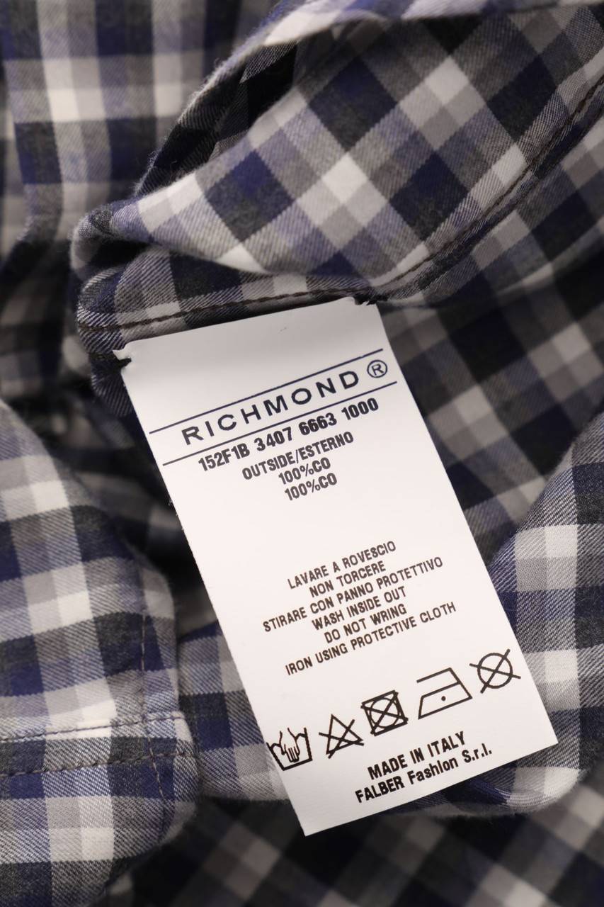 Carou RICHMOND JR Karo-Hemd mit Print Kostenloser Versand international