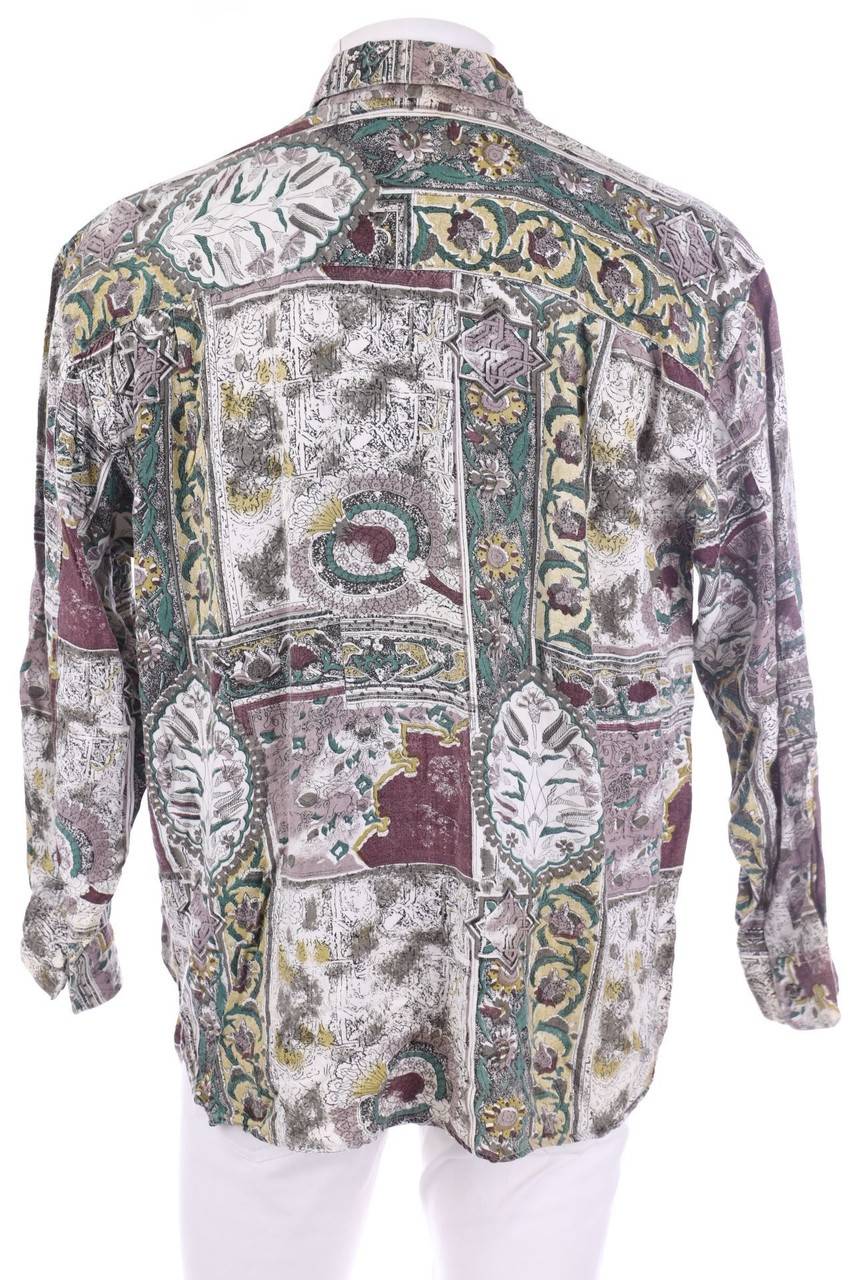 Carou VINTAGE Print-Hemd aus Viskose Tägliche Deals