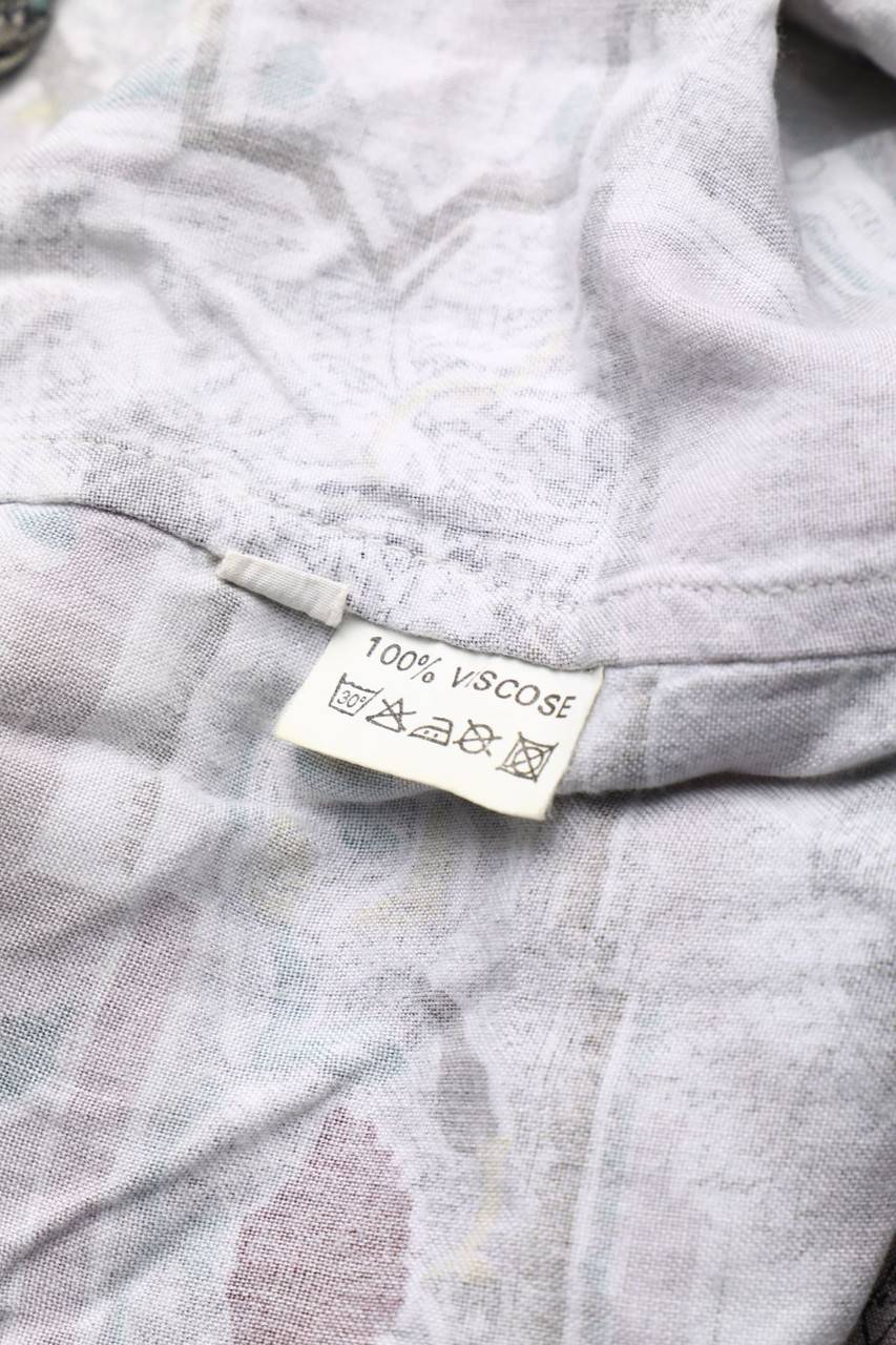 Carou VINTAGE Print-Hemd aus Viskose Tägliche Deals