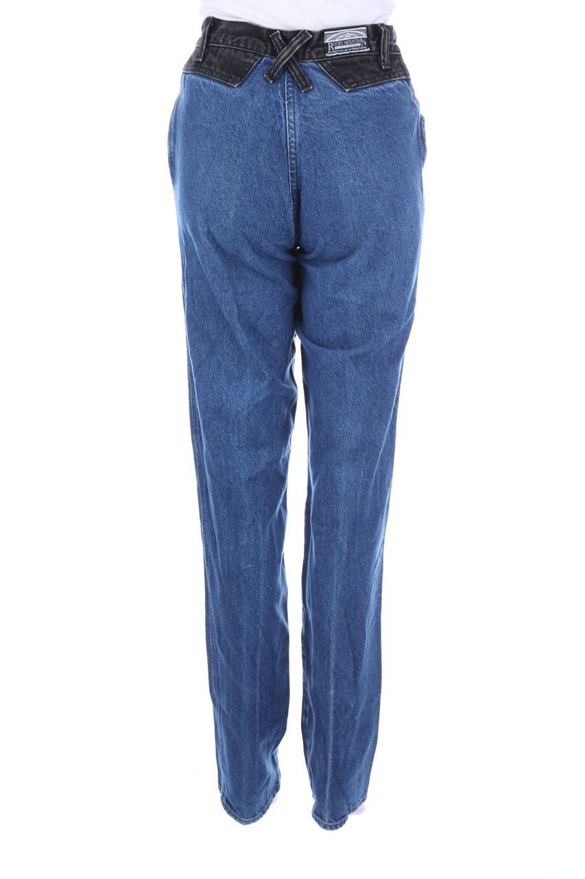 Carou ROCKIES Raw Denim Straight Cut Jeans mit Logo-Patch Letzte 3 Tage