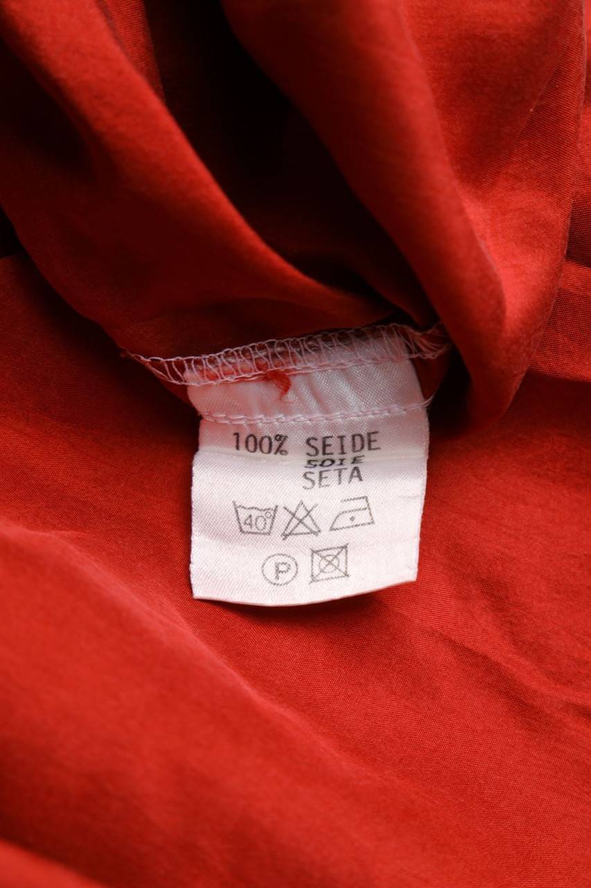 Carou VINTAGE Kurzarm-Hemd Casual uni aus Seide mit aufgesetzten Taschen Letzter Tag