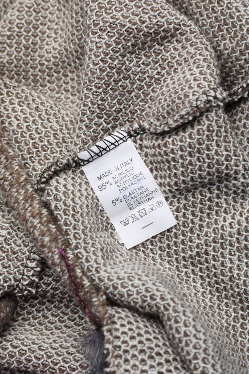 Carou Ohne Label Wickel-Cardigan mit Fake Fur-Besatz Tägliche Deals