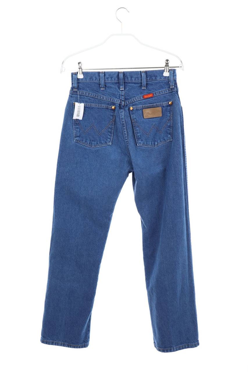 Carou WRANGLER Raw Denim Straight Cut Jeans mit Logo-Patch Wochenangebot