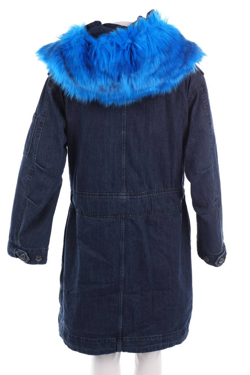Carou DIESEL Jeans-Mantel mit Fake Fur-Besatz Neueste Stile