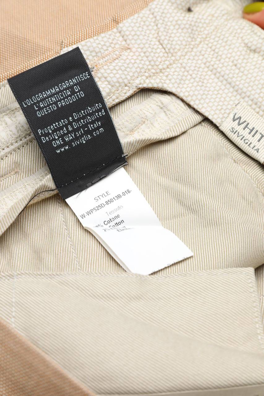 Carou WHITE SIVIGLIA Chino-Hose aus Baumwoll-Mix Bis zu 55% Rabatt
