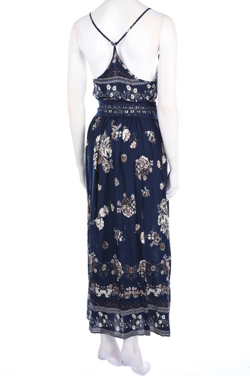 Carou SHEIN Maxi-Kleid aus Jersey mit Spitzen-Einsatz Kostenloser Versand international