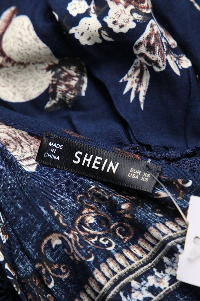 Carou SHEIN Maxi-Kleid aus Jersey mit Spitzen-Einsatz Kostenloser Versand international
