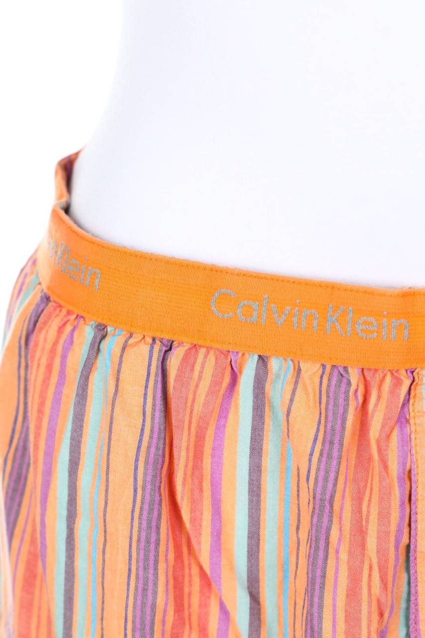 Carou Calvin Klein Streifen-Hose mit Logo-Print Angebote