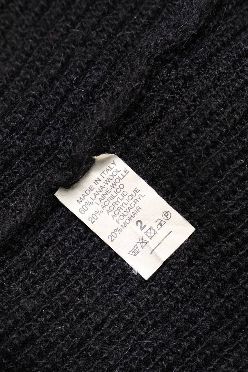 Carou Ohne Label Strick-Minikleid mit Rollkragen Günstiger Verkauf