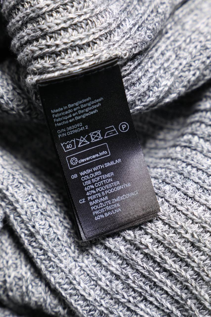 Carou H&M DIVIDED Oversize-Strick-Pullover mit Reißverschluss Fabrikverkauf