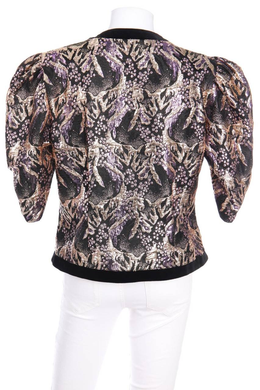 Carou HERMANN LANGE COLLECTION Jacke mit Metallic-Effekt mit Schmuck-Knöpfen Rabatt