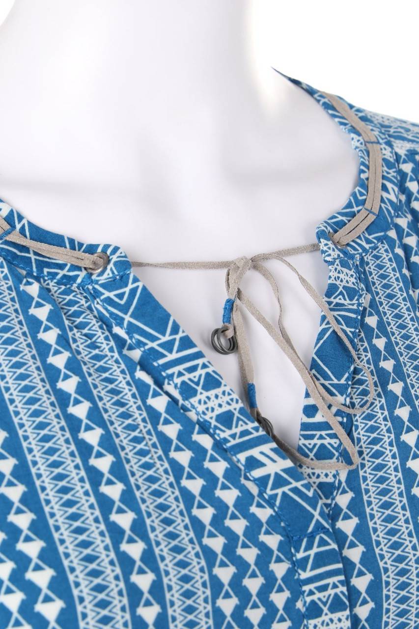 Carou CECIL Bluse mit geometrischem Muster aus Viskose Lagerräumung