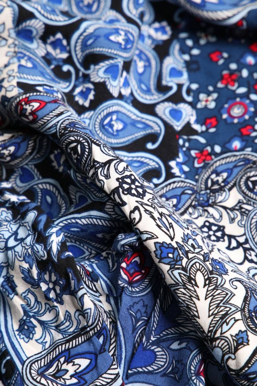 Carou Ohne Label Bluse mit Paisley-Print aus Viskose Heißer Verkauf