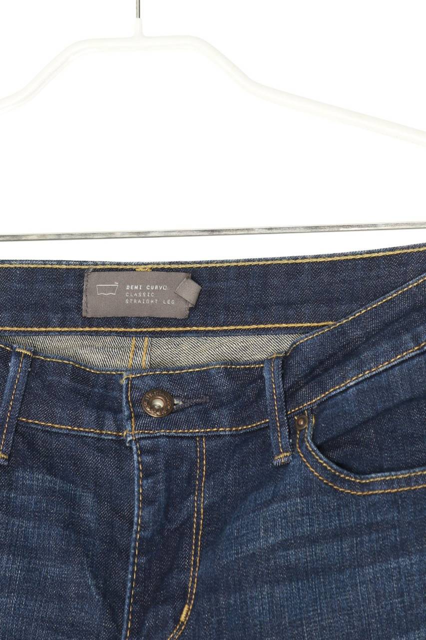 Carou LEVI´S Used Look Straight Cut Jeans mit Logo-Patch Sonderangebote