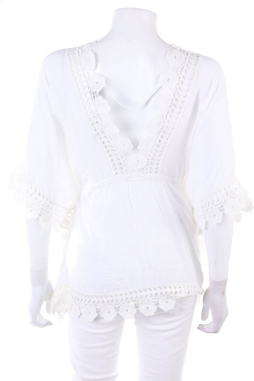 Carou zebra Tunika-Bluse mit Spitze Bis zu 60% Rabatt