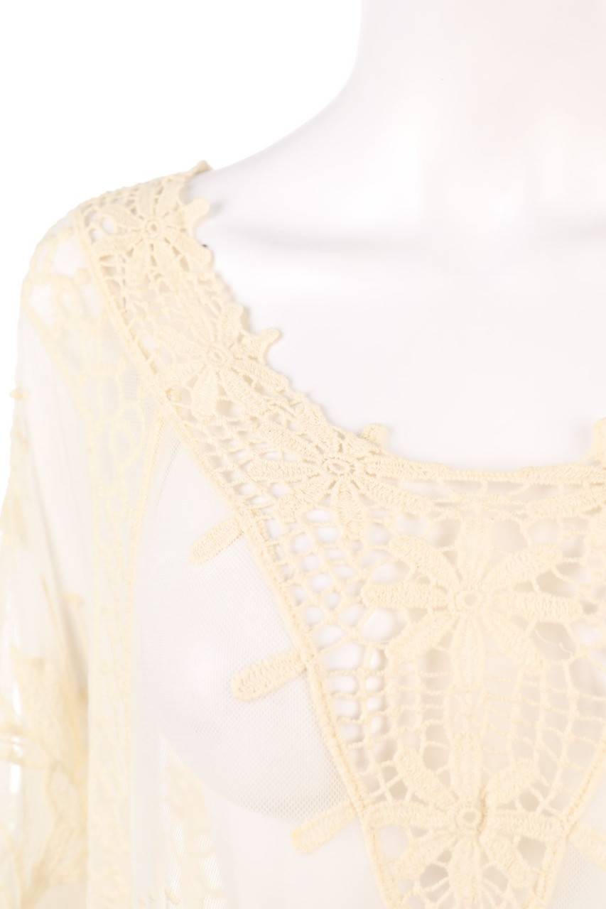 Carou Ohne Label Tunika-Bluse aus Spitze mit Fransen Online