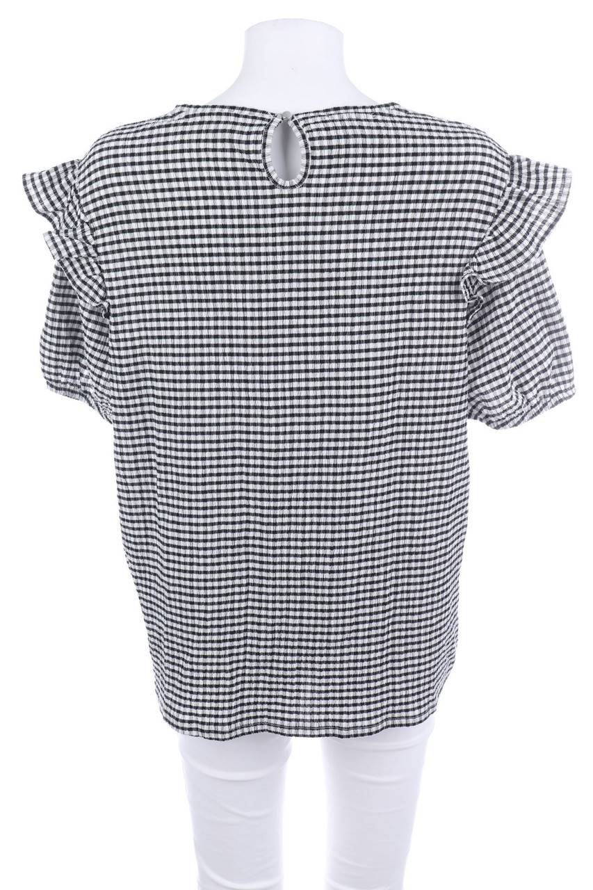 Carou C&A Kurzarm-Bluse mit Karo-Muster Outlet