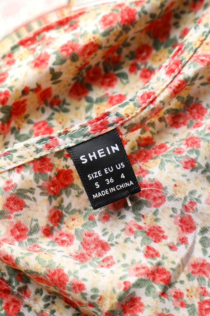 Carou SHEIN Maxi-Kleid mit Blumen-Print Günstiger Verkauf