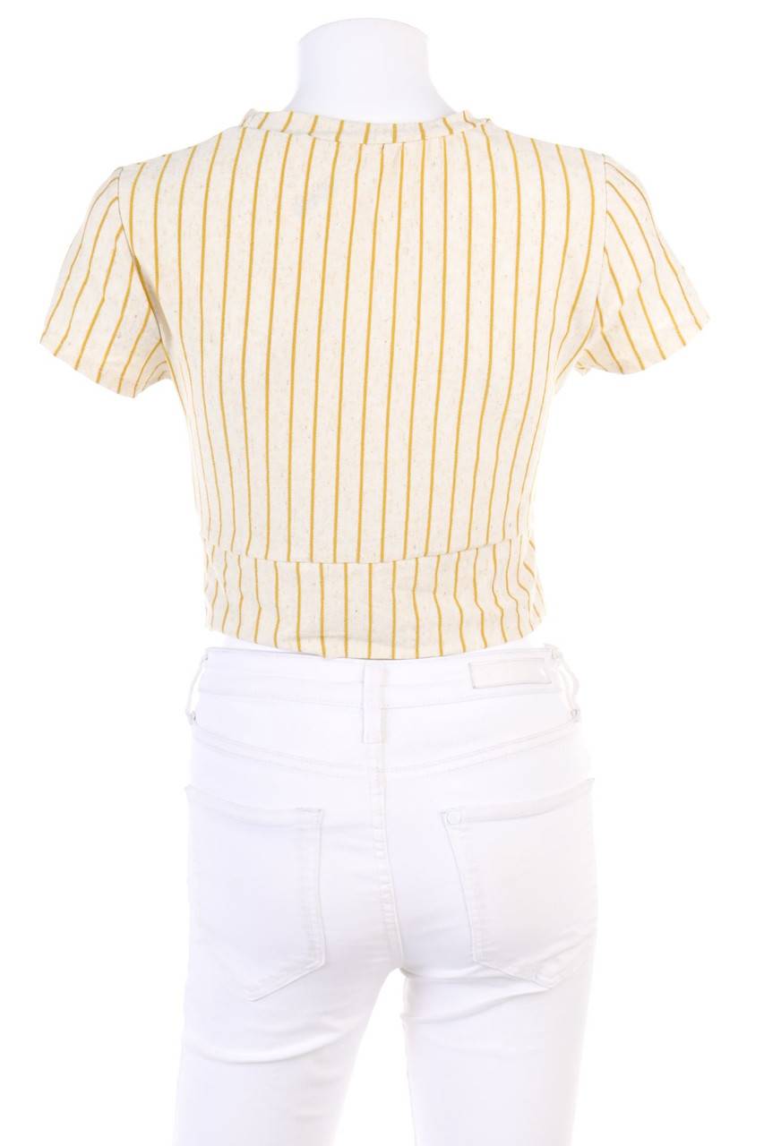Carou Ohne Label Cropped-Shirt mit Streifen Meist gekauft