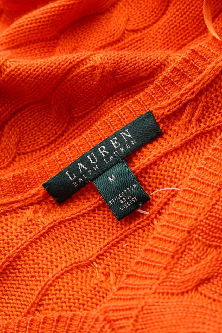 Carou LAUREN RALPH LAUREN Strick-Pullover aus Baumwoll-Mix mit Zopf-Muster Neuheiten