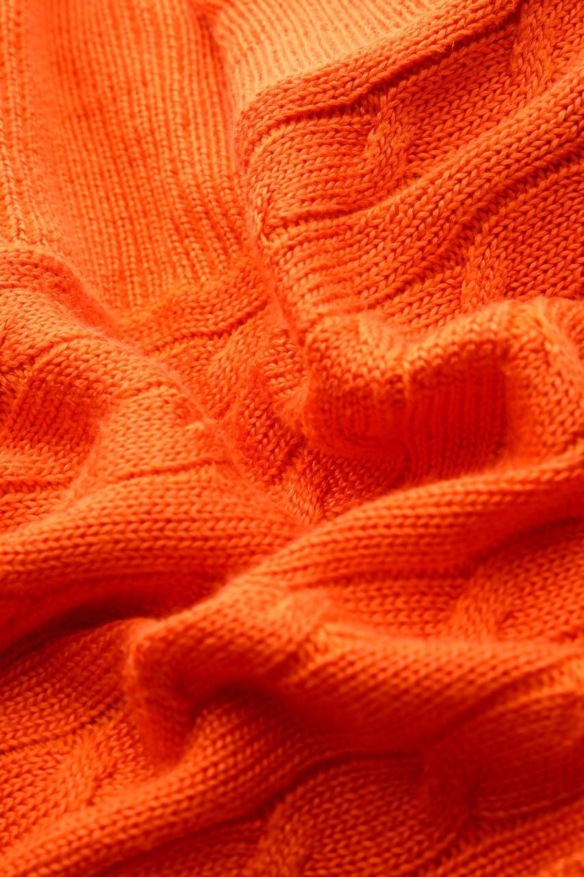 Carou LAUREN RALPH LAUREN Strick-Pullover aus Baumwoll-Mix mit Zopf-Muster Neuheiten
