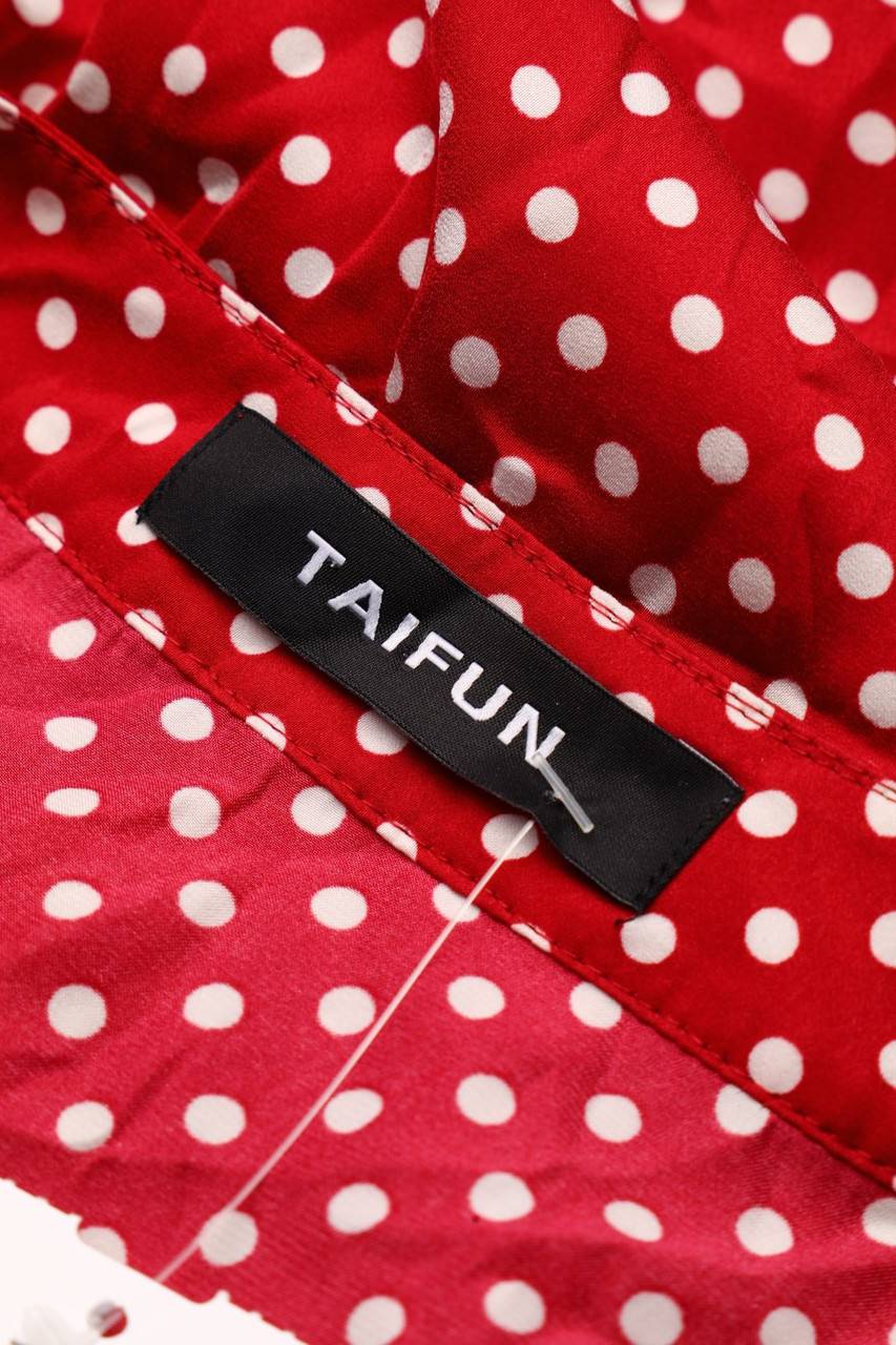 Carou TAIFUN Kurzarm-Bluse mit Polka Dots Letzter Tag